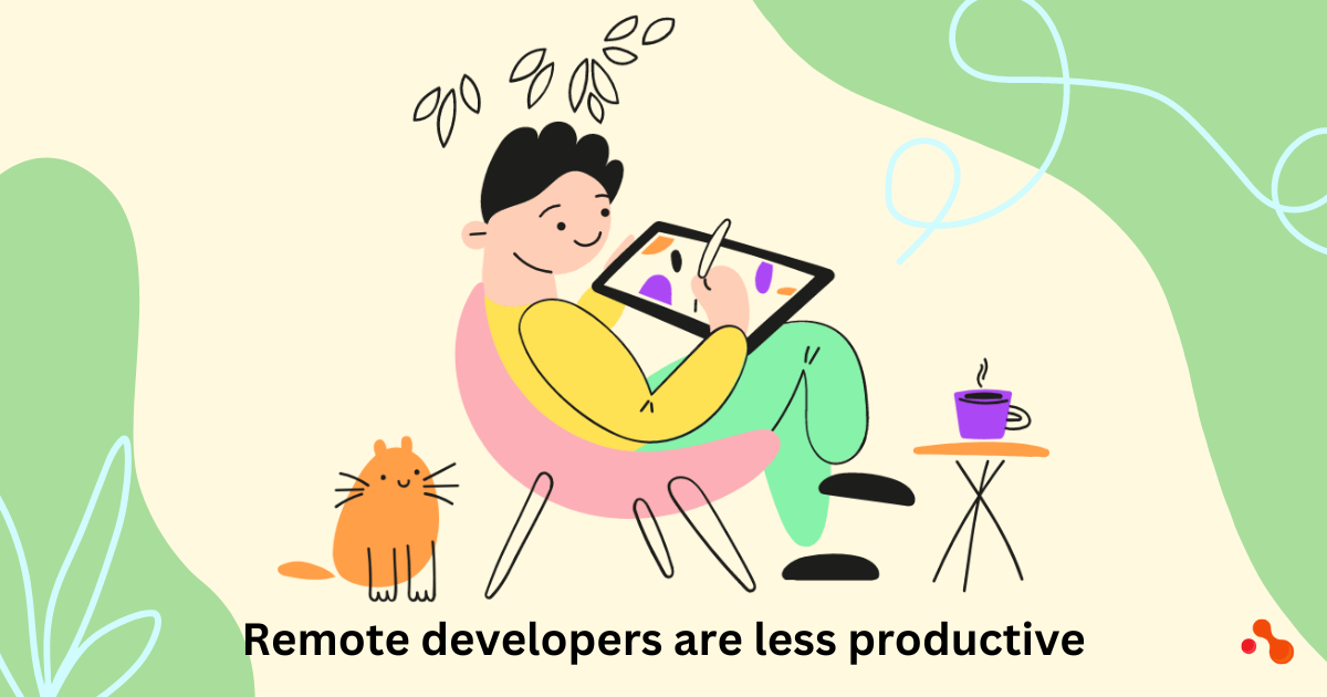 Remote developers are less productive