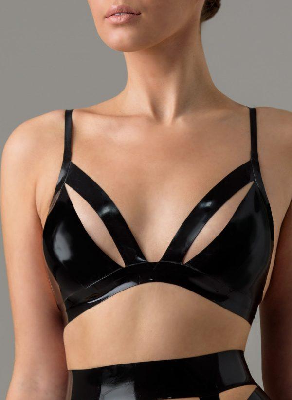 latex ballet bra