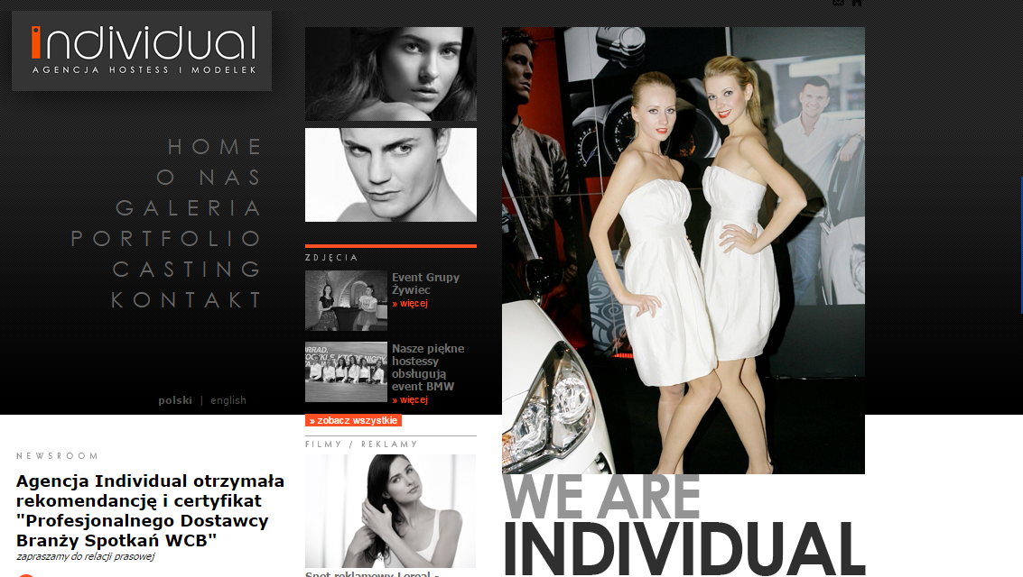 Agencja Individual - hostessy, top hostessy, modelki